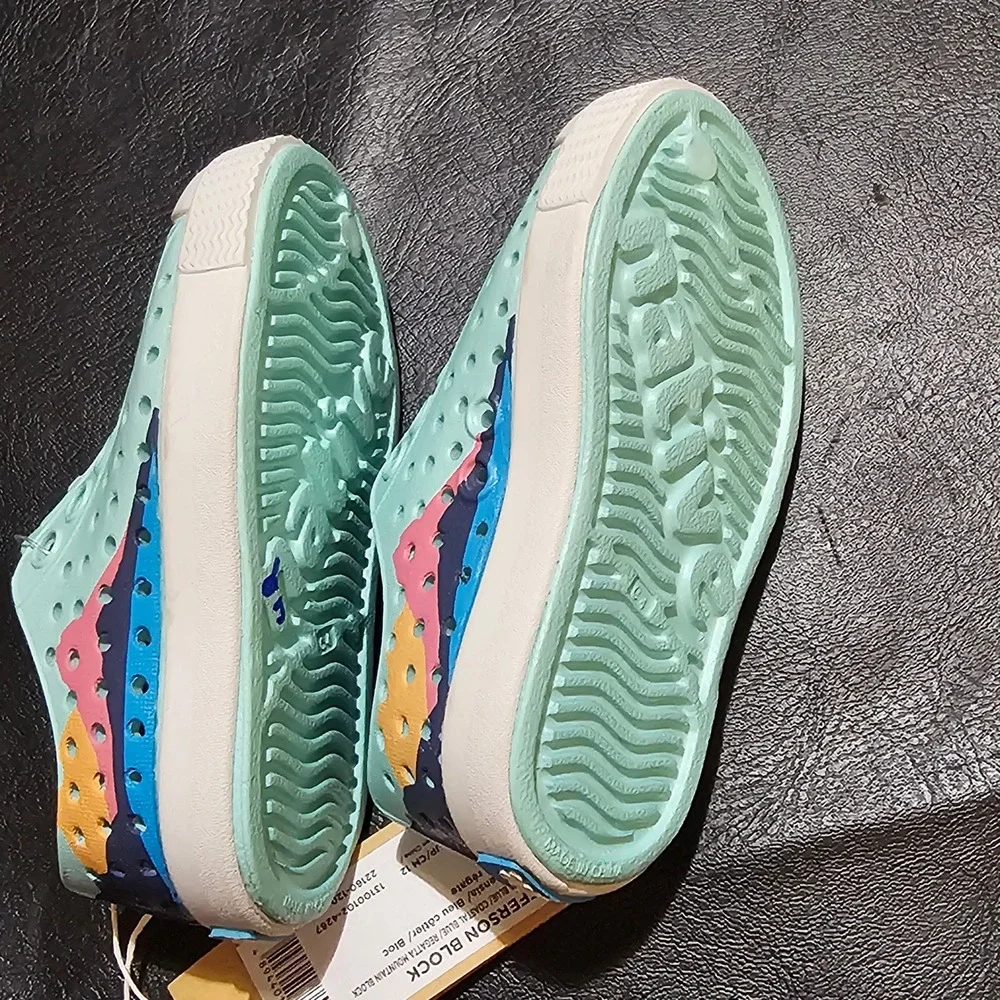 NWT Native Hydrangea Coastal Blue Regatta Mountain‎ Jefferson Block Shoes C4